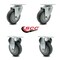Service Caster FG27275 FG25656 Rubbermaid Cube Utility Truck Quiet Replacement Caster Set, 4PK RUB-SCC-20S414-TPRB-2-R-2 - alternate 2